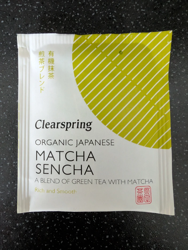 Clearspring Organic Japanese Matcha Sencha - Tea bag sachet